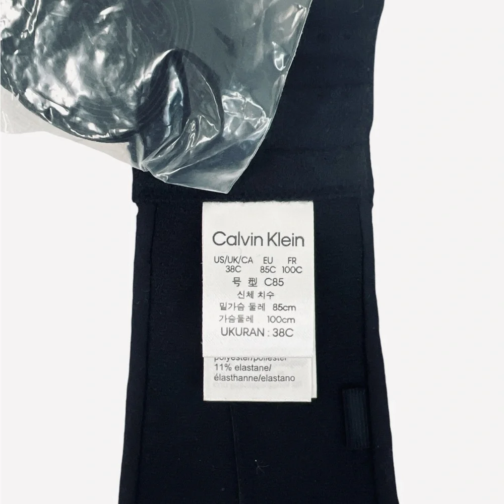 Calvin Klein Women's Constant Strapless Bra Black Size 38C